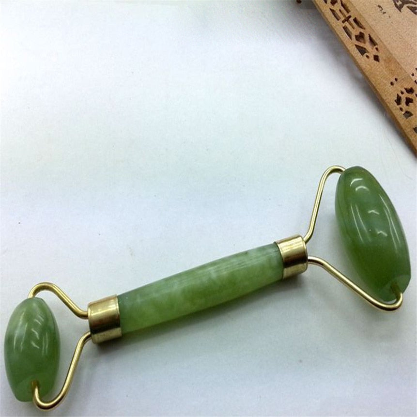 Kanbuder Double Head Facial Massage Roller Jade