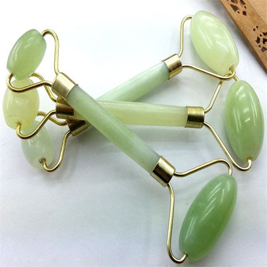 Kanbuder Double Head Facial Massage Roller Jade